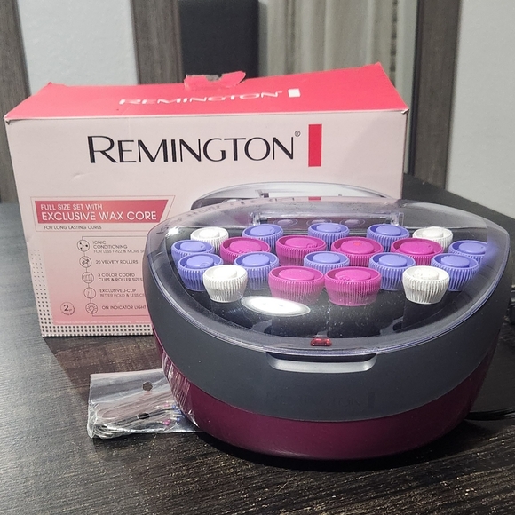 REMINGTON Full Size Set 20- lonic Hot Curlers Wax Core - New open box - Picture 6 of 6